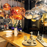 Modern Lava Glass Dome Pendant Light 1-Light Lasson Living