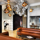Modern Lava Glass Dome Pendant Light 1-Light Lasson Living