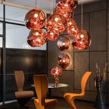 Modern Lava Glass Dome Pendant Light 1-Light Lasson Living