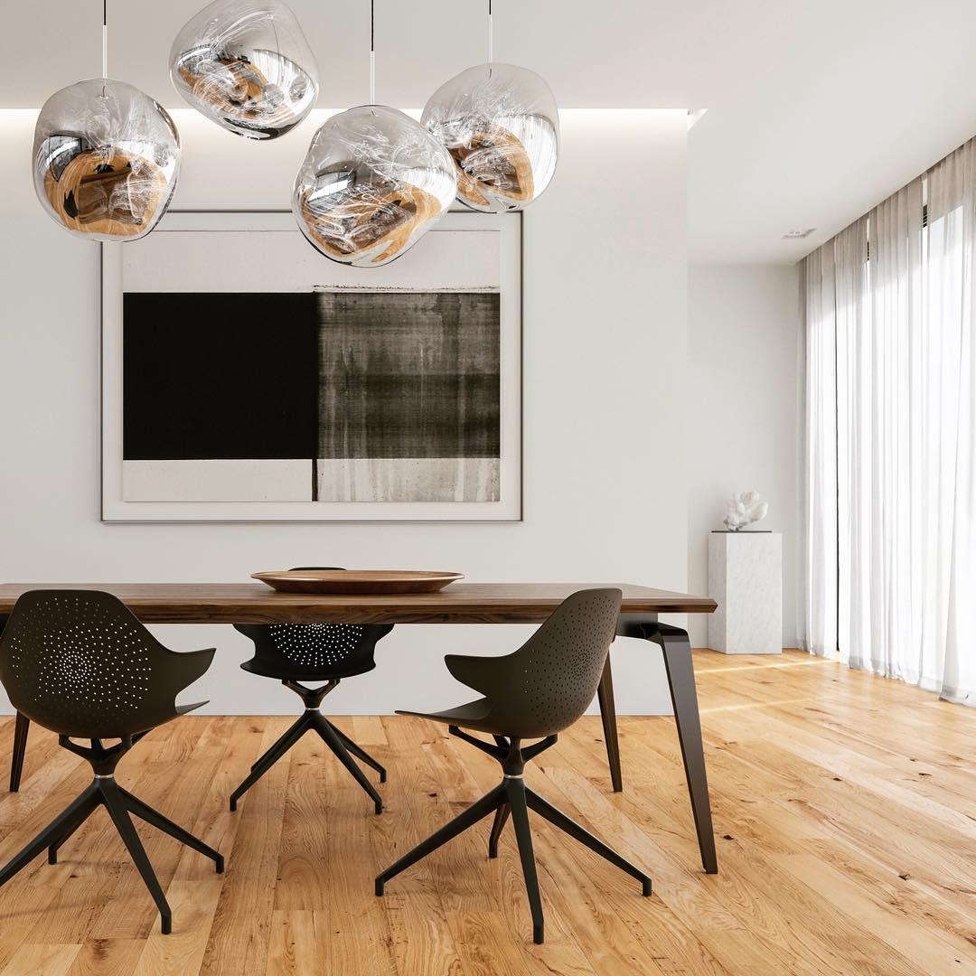 Modern Lava Glass Dome Pendant Light 1-Light Lasson Living