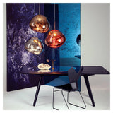 Modern Lava Glass Dome Pendant Light 1-Light Lasson Living
