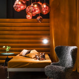 Modern Lava Glass Dome Pendant Light 1-Light Lasson Living