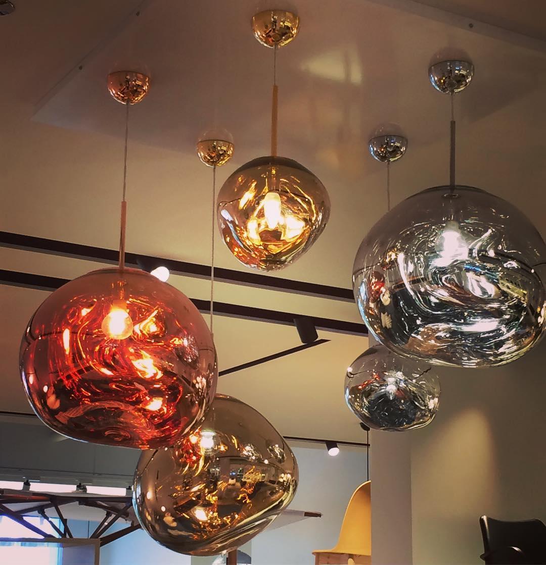 Modern Lava Glass Dome Pendant Light 1-Light Lasson Living