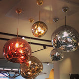 Modern Lava Glass Dome Pendant Light 1-Light Lasson Living