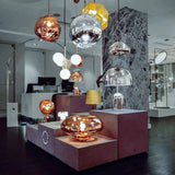 Modern Lava Glass Dome Pendant Light 1-Light Lasson Living