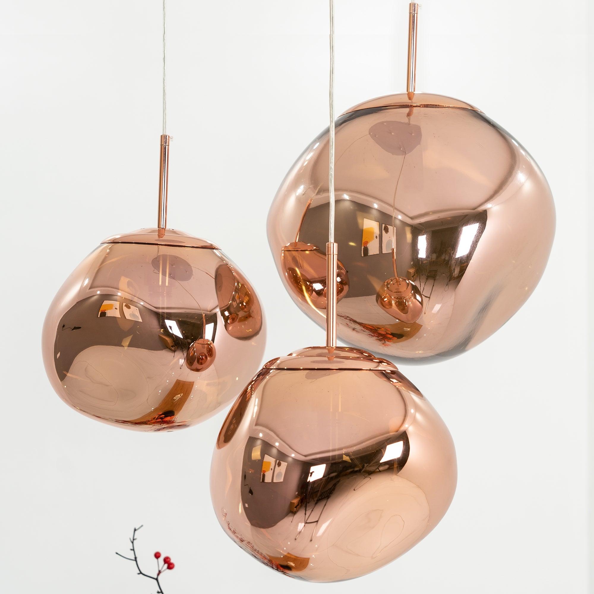 Modern Lava Glass Dome Pendant Light 1-Light Lasson Living