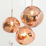 Modern Lava Glass Dome Pendant Light 1-Light Lasson Living