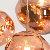 Modern Lava Glass Dome Pendant Light 1-Light Lasson Living