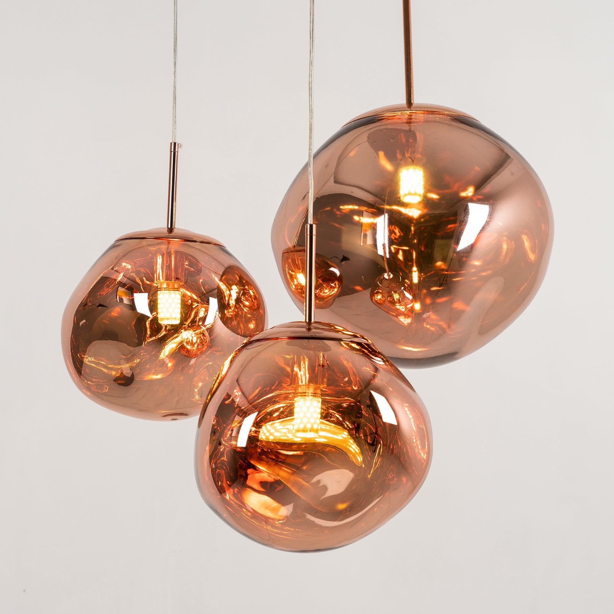 Modern Lava Glass Dome Pendant Light 1-Light Lasson Living