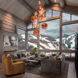 Modern Lava Glass Dome Pendant Light 1-Light Lasson Living