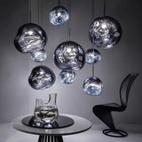 Modern Lava Glass Dome Pendant Light 1-Light Lasson Living