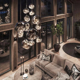Modern Lava Glass Dome Pendant Light 1-Light Lasson Living