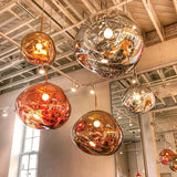 Modern Lava Glass Dome Pendant Light 1-Light Lasson Living