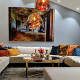Modern Lava Glass Dome Pendant Light 1-Light Lasson Living