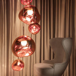Modern Lava Glass Dome Pendant Light 1-Light Lasson Living