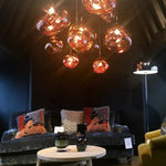 Modern Lava Glass Dome Pendant Light 1-Light Lasson Living