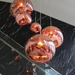 Modern Lava Glass Dome Pendant Light 1-Light Lasson Living