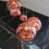 Modern Lava Glass Dome Pendant Light 1-Light Lasson Living