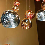 Modern Lava Glass Dome Pendant Light 1-Light Lasson Living