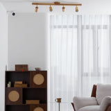 Japanese Wooden Adjustable LED Spotlight 1-Light Lasson Living