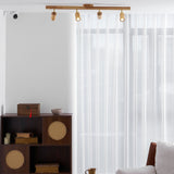 Japanese Wooden Adjustable LED Spotlight 1-Light Lasson Living