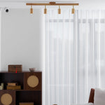 Japanese Wooden Adjustable LED Spotlight 1-Light Lasson Living