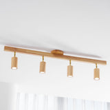 Japanese Wooden Adjustable LED Spotlight 1-Light Lasson Living