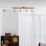 Japanese Wooden Adjustable LED Spotlight 1-Light Lasson Living