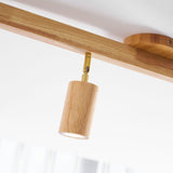 Japanese Wooden Adjustable LED Spotlight 1-Light Lasson Living