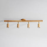 Japanese Wooden Adjustable LED Spotlight 1-Light Lasson Living