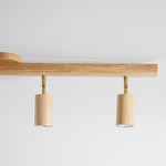 Japanese Wooden Adjustable LED Spotlight 1-Light Lasson Living