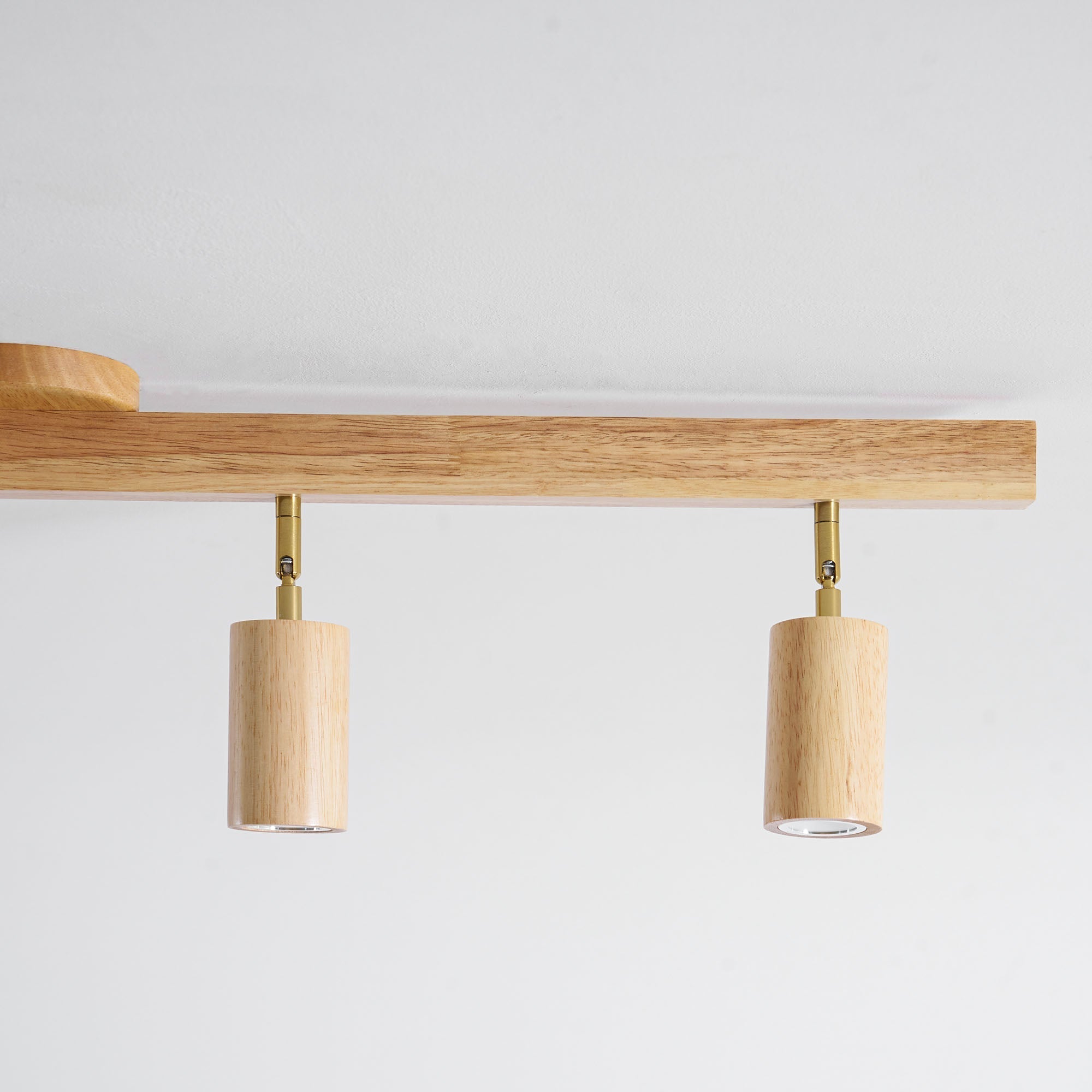 Japanese Wooden Adjustable LED Spotlight 1-Light Lasson Living