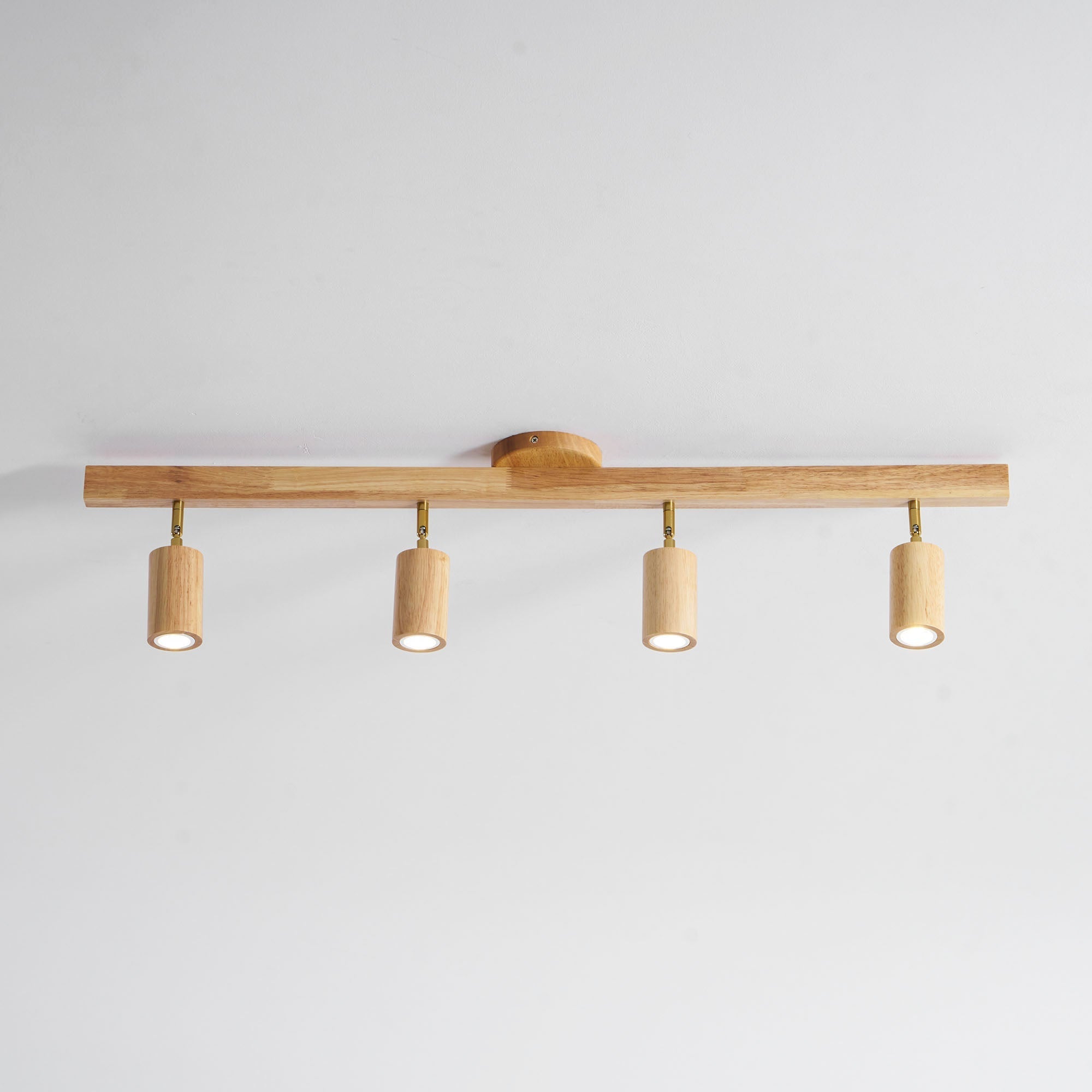 Japanese Wooden Adjustable LED Spotlight 1-Light Lasson Living