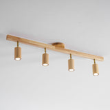 Japanese Wooden Adjustable LED Spotlight 1-Light Lasson Living
