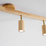 Japanese Wooden Adjustable LED Spotlight 1-Light Lasson Living