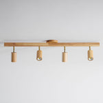 Japanese Wooden Adjustable LED Spotlight 1-Light Lasson Living