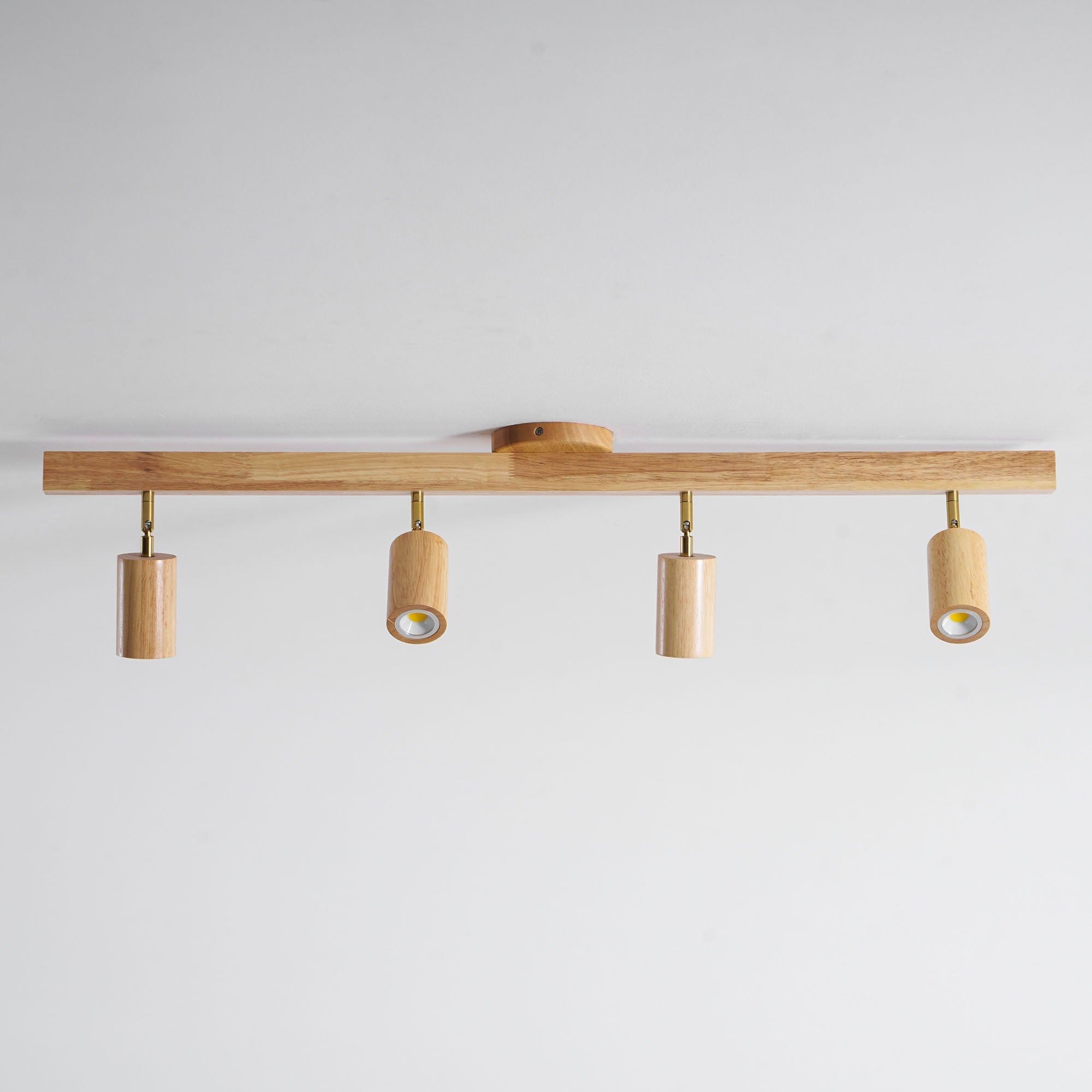 Japanese Wooden Adjustable LED Spotlight 1-Light Lasson Living