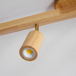 Japanese Wooden Adjustable LED Spotlight 1-Light Lasson Living