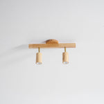Japanese Wooden Adjustable LED Spotlight 1-Light Lasson Living