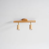 Japanese Wooden Adjustable LED Spotlight 1-Light Lasson Living