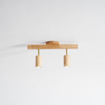 Japanese Wooden Adjustable LED Spotlight 1-Light Lasson Living