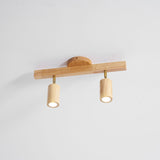Japanese Wooden Adjustable LED Spotlight 1-Light Lasson Living