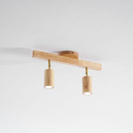 Japanese Wooden Adjustable LED Spotlight 1-Light Lasson Living