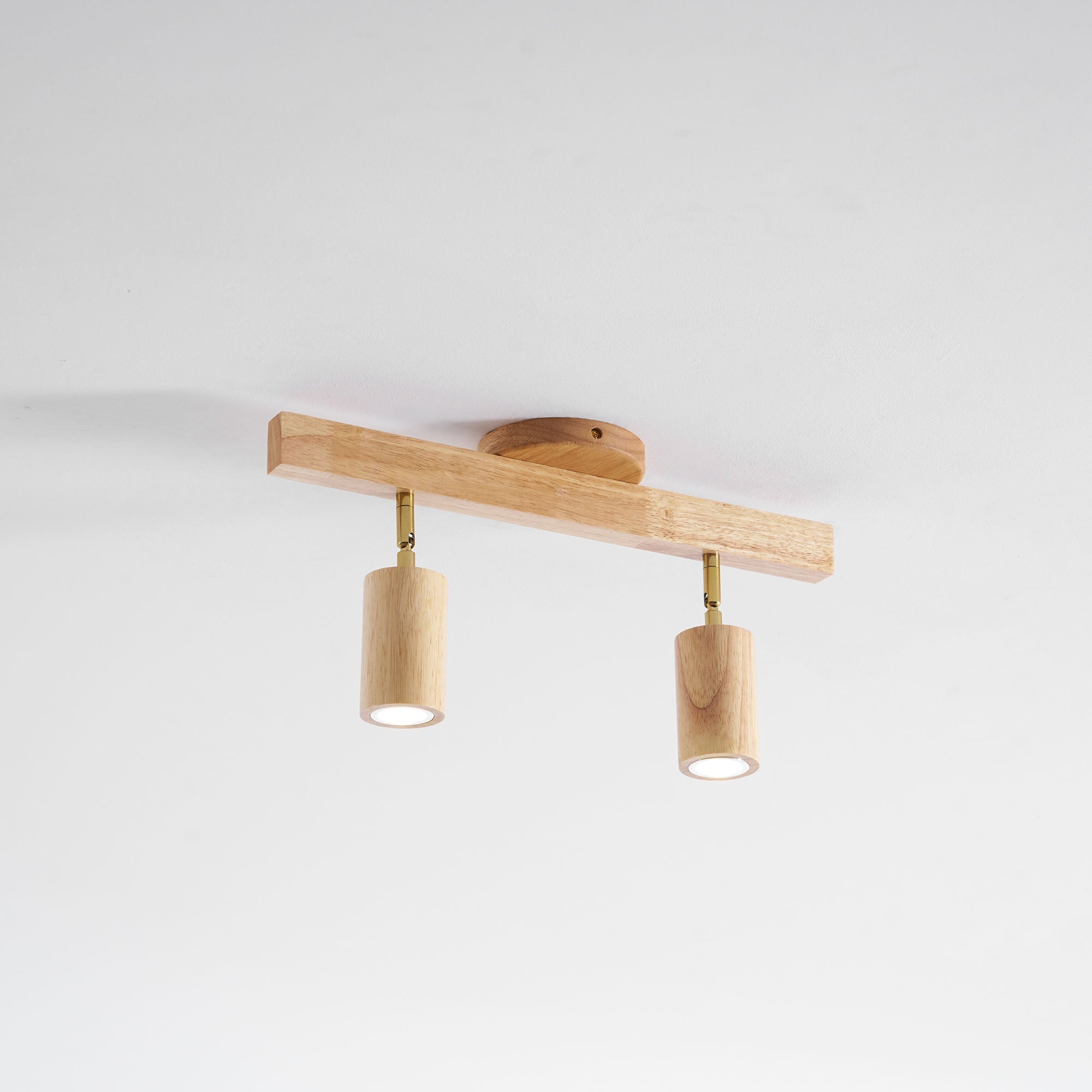 Japanese Wooden Adjustable LED Spotlight 1-Light Lasson Living
