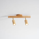 Japanese Wooden Adjustable LED Spotlight 1-Light Lasson Living