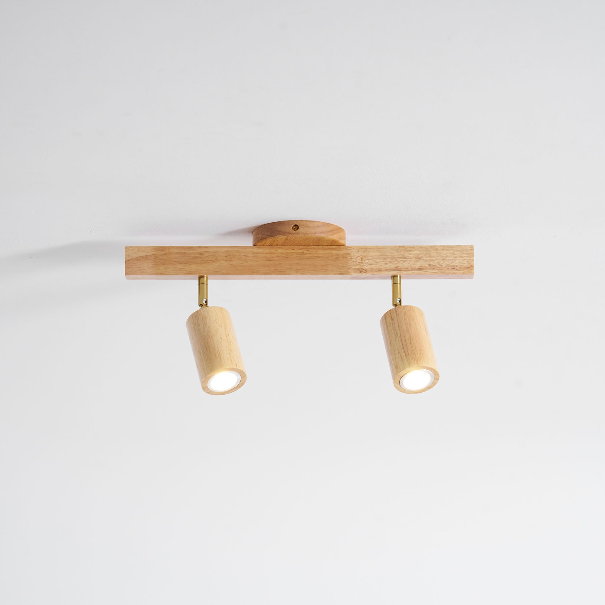 Japanese Wooden Adjustable LED Spotlight 1-Light Lasson Living