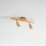 Japanese Wooden Adjustable LED Spotlight 1-Light Lasson Living