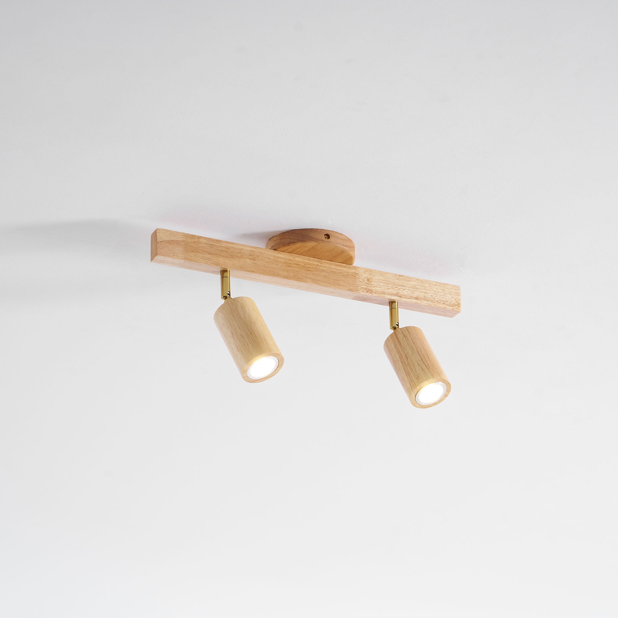 Japanese Wooden Adjustable LED Spotlight 1-Light Lasson Living