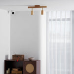 Japanese Wooden Adjustable LED Spotlight 1-Light Lasson Living