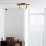Japanese Wooden Adjustable LED Spotlight 1-Light Lasson Living